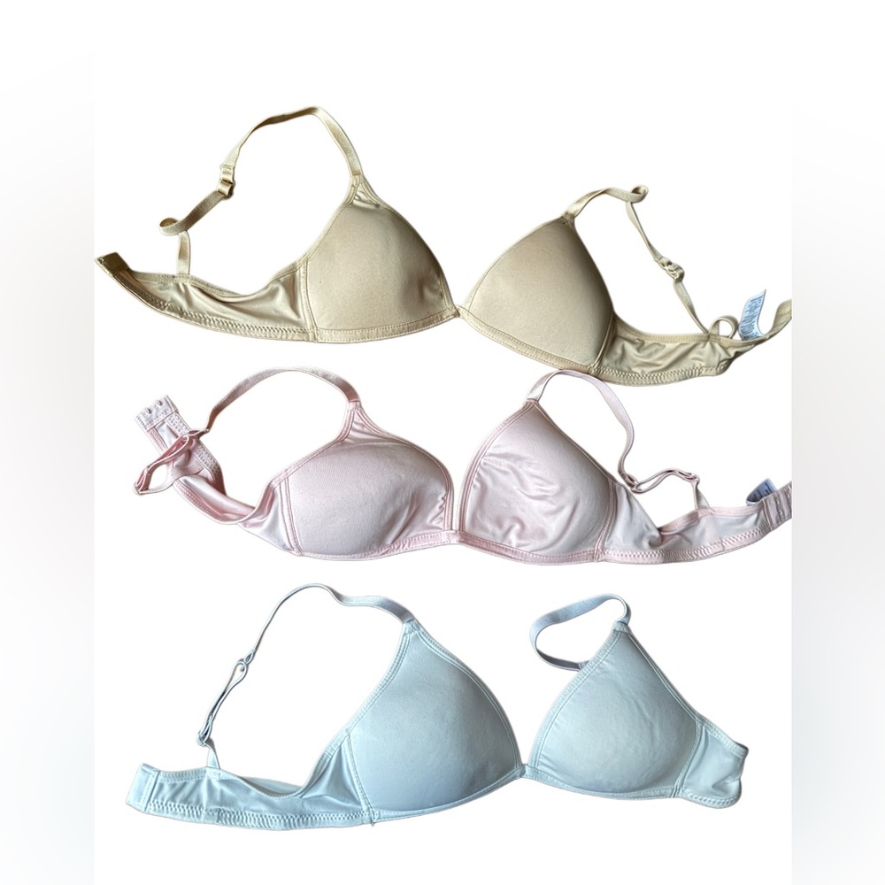 Maidenform Women's Intimates Set - Cream, Pink, and Light Blue t shirt Bras 34A
